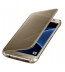 Husa Clear View Cover pentru Samsung Galaxy S7 G930, Gold